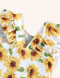 Sunflower Printed One-piece Swimsuit