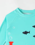 Diving Frog Print Swim Set