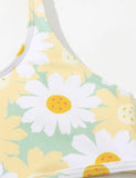 Chrysanthemum Printed Swimsuit