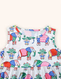 Elephant Printed Dress
