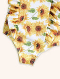 Sunflower Printed One-piece Swimsuit