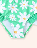 Cute Daisy Print Swimsuit