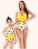 Mom&Me Sunflower Printed  Swimsuit