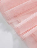 Rainbow Tulle Ruffled Dress