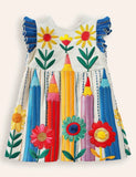 Back to School Fun Pencil Appliqué Dress