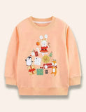 Christmas Animal Printed Sweatshirt