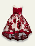 3D Embroidered Tail Party Dress - Mini Taylor