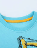 Excavator Printed Sweatshirt - Mini berni