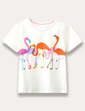 Flamingo Printed T-Shirt - Mini berni