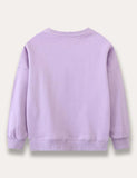 Cartoon Animal Appliqué Sweatshirt - Mini berni