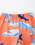 Whale Print Short Sleeve T-Shirt and Shorts Set