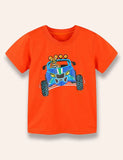 Driving Tiger Printed T-Shirt - Mini berni