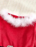 Christmas Long Sleeve Star Tulle Party Dress Set
