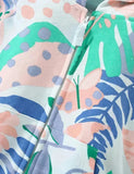Tropical Leaves Printed Coat