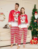 Christmas Cartoon Reindeer Print Family Matching Pajamas