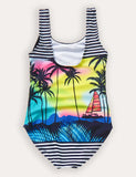 Coconut Print One-piece Swimsuit