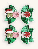 2PCS Christmas Hariclips