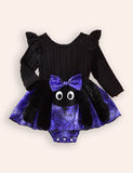 Halloween Cat Print One-piece Dress
