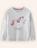 Unicorn Embroidered Sweatshirt