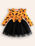 Halloween Cute Bat Tulle Dress