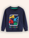 Construction Cars Applique Sweatshirt