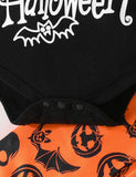 Halloween Letter Long-sleeved Romper + Pants + Hat