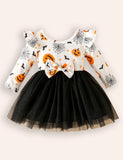 Halloween Cute Bat Tulle Dress