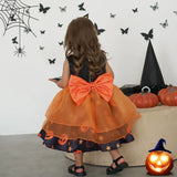 Pumpkin Lantern Printed Halloween Dress