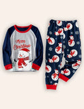 Christmas Snowman Print Family Matching Pajamas Sets