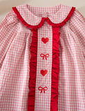 Valentine's Day Embroidered Long Sleeve Princess Dress