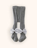 Christmas Bow Knitted Leggings