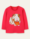 Bandage Guinea Pig Pumpkin Long Sleeve T-shirt - Mini Berni