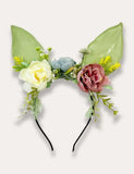 Clearance Sale - Green Flower Bunny Tulle Dress