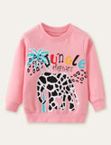 Elephant Printed Sweatshirt - Mini Taylor