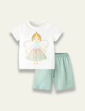 Elf Printed Round Neck Set - Mini Taylor