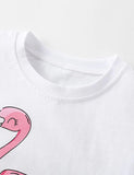 Flamingo Printed Fly Sleeve T-shirt - Mini Taylor