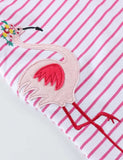 Flamingo Striped Appliqué Dress - Mini Taylor
