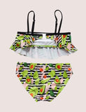 Full Printed Fruit Split Swimsuit - Mini Taylor