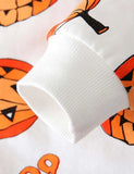 Halloween Pumpkin Printed Long Sleeve T-shirt - Mini Berni