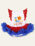 Independence Day Baby Printed Mesh Romper - Mini Taylor