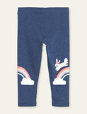 Rabbit Rainbow Printed Leggings - Mini Taylor