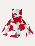Rose Bow Party Dress - Mini Taylor