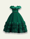 Rose Fluffy Party Dress - Mini Taylor