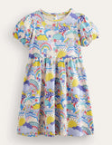 Short-sleeved Fun Jersey Dress - Mini Taylor