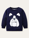 Animal Unicorn Appliqué Embroidered Sweatshirt - Mini Taylor