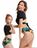 Bubble Sleeve Family Matching Swim Suit - Mini Taylor