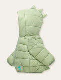Cartoon Dinosaur Printed Zipper Design Coat - Mini Taylor