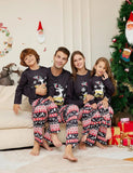Christmas Cartoon Elk Letter Printed Family Matchting Pajamas - Mini Taylor
