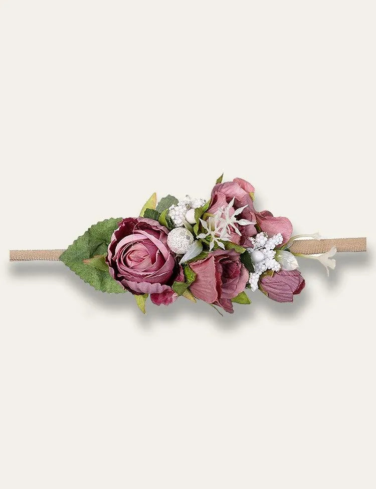 Colorful Artificial Flower Headband - Mini Taylor