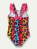 Colorful Leopard Printed Swim Suit - Mini Taylor